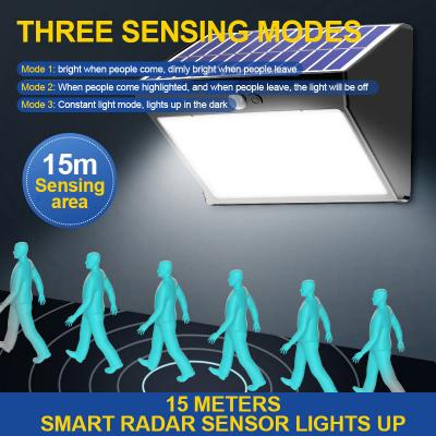 2023 waterproof LED garden lights human sensor outdoor solar wall lights
