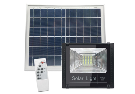 Outdoor Solar Powered Floodlights with Sensor, Remote Control