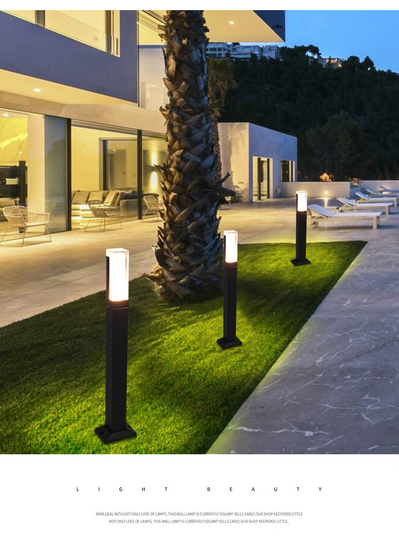 Led Solar Bollard Path Light