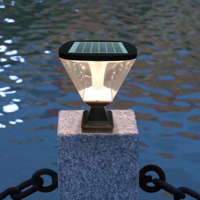 Outdoor Waterproof Fence Garden Led Post European Solar Column Pillar Gate Lamp Supplier