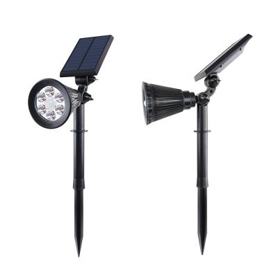 China Suppliers Solar Powered Spotlight 7LEDs Lights Solar Panel Outdoor Lighting Landscape Yard Christmas Tree Decor Garden Lamp