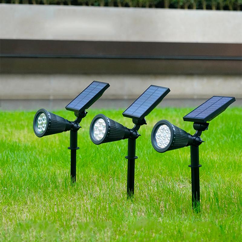 Solar Spotlights Outdoor 2-in-1 Colored Adjustable LED Waterproof Lawn Garden Lights in Bulk