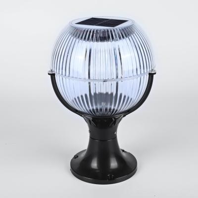 Custom ABS Outdoor Solar Garden Lights IP65 Dimmable Pillar Lights All in one Gate Lamp