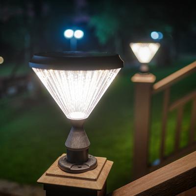 2022 High Lumens Ip66 waterproof LED Outdoor Gate Solar Pillar Light Company
