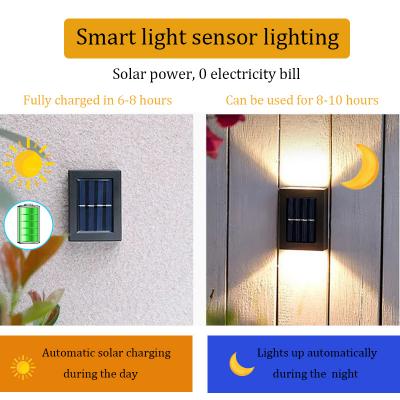 Custom Design Garden Outdoor Outside Sensor Led Solar Wall Light