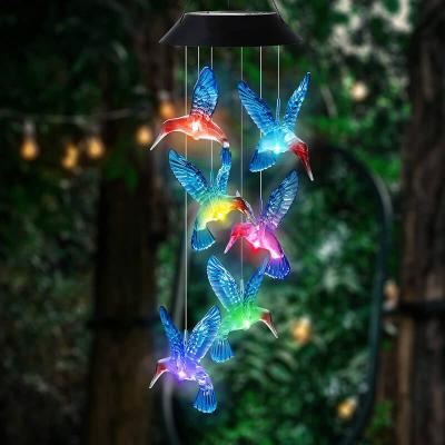 Solar Powered Wind Chimes Color Changing LED Lights