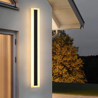 Manufacturers Indoor Outdoor RGBW RGB Sconce Linear Long Strip Wall Light Garden Porch Led Long Wall Lamp