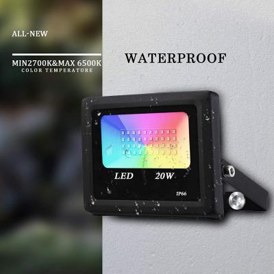 30W Led Floodlight Remote Control Mobile Phone Control WiFi 20 30 50 W Watt Flood Lights Colorful Led Flood Light