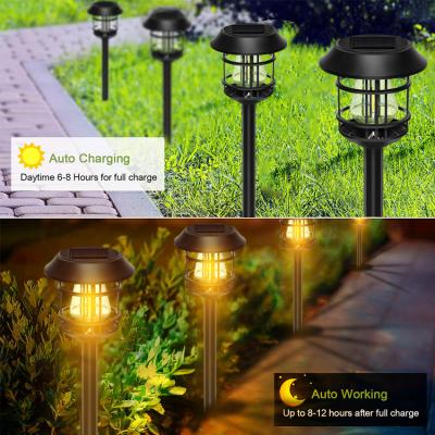 Solar LED Lawn Lights LED Brighter Tungsten Lights Garden Decorative Floor Lights Path Garden Landscape Lights