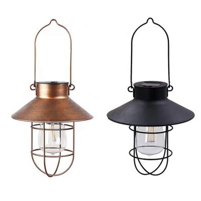 Outdoor Solar Lantern Waterproof Hanging Lights LED Warm White Street Light Garden Solar Camping Light