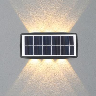Modern Outdoor Solar lighting Fixture Garden Lamp up and down led Wall light Solar Wall Spotlight
