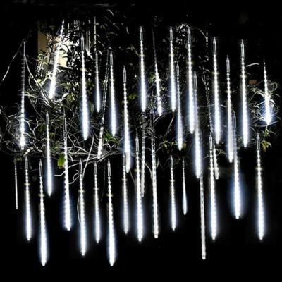 8 Tubes Meteor Shower Rain Led Fairy String Lights Street Garlands Christmas Tree Decorations for Outdoor New Year Decor
