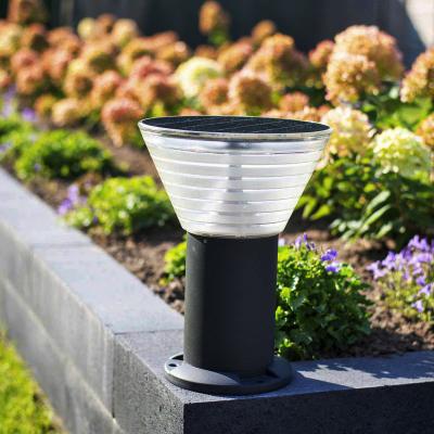 Manufacturers 30cm Bollard Post Waterproof Aluminum Gate Outdoor Garden Ip65 Led Solar Pillar Light