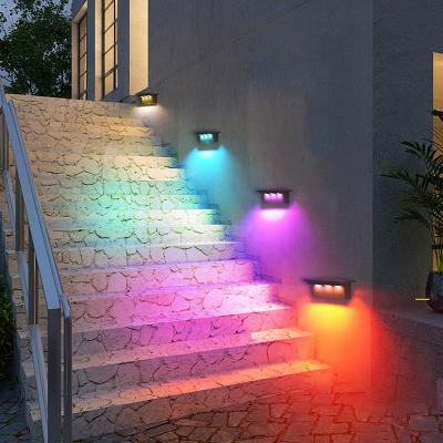 Wholesale RGB Colorful Solar Garden Landscape Decorative Wall Light