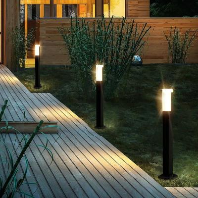 Modern Customized Design Aluminum Outdoor Decorative Pathway LED Bollard Light Lawn Lamps