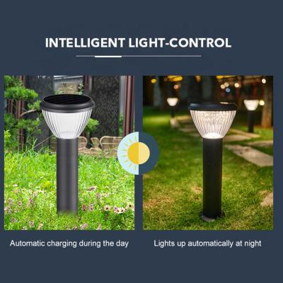 Modern Ip65 Waterproof Bollard Garden Decor Lamp Landscape Solar Led Lawn Light