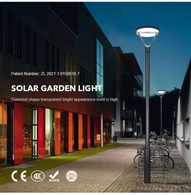 Outdoor Waterproof Decoration Lighting Post Pillar Street High Mast Light Pole Led Solar Garden Lamp