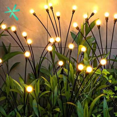 6LED Outdoor Waterproof Holiday Firework Garden Powered Firefly Lamp Starburst Solar Light