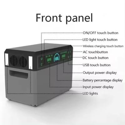 2000W For Home Emergency Camping Battery Energy Storage Portable Power Station