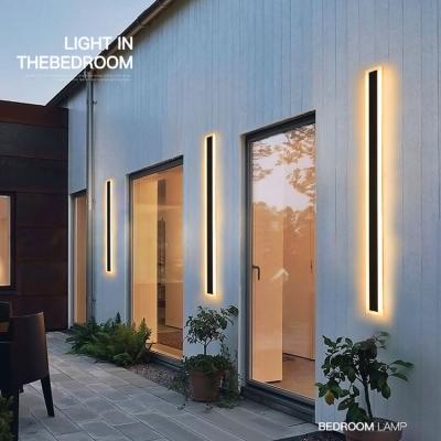 Outdoor Waterproof Wall Lamp Long Background Wall Lamp Simple Hotel Engineering Home Villa Wall Lamp